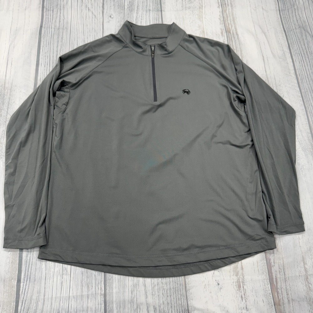 SWC Fly Fishing Zip Shirt M Gray‎ Long Sleeve Mens Skinny Water Culture